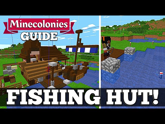 Minecolonies Guide - Fisher's Hut! Fisher Job! #16
