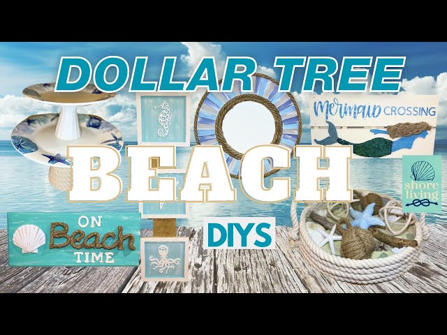🐳 6 New SHORE LIVING Dollar Tree DIYS! Beach, Coastal or Summer DIY & Hacks 2023