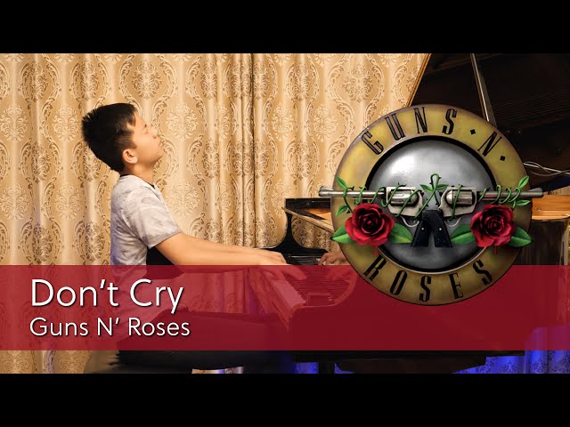 Guns N' Roses Don't Cry Piano Cover | Cole Lam 13 Years Old