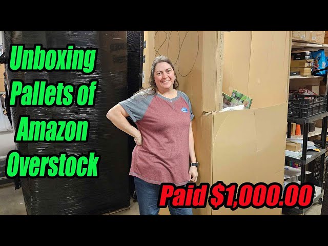 Unboxing A huge pallet of Amazon overstock! We find so many find items that are unique and amazing!