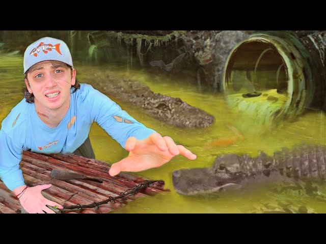 I Survived 24 Hours in an Alligator Infested Sewer!