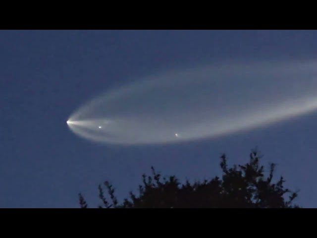 Spectacular SpaceX Falcon 9 Rocket launch from Vandenberg Space Force Base