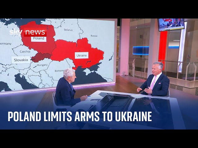 Ukraine War: Poland limits arms exports to its neighbour over grain row
