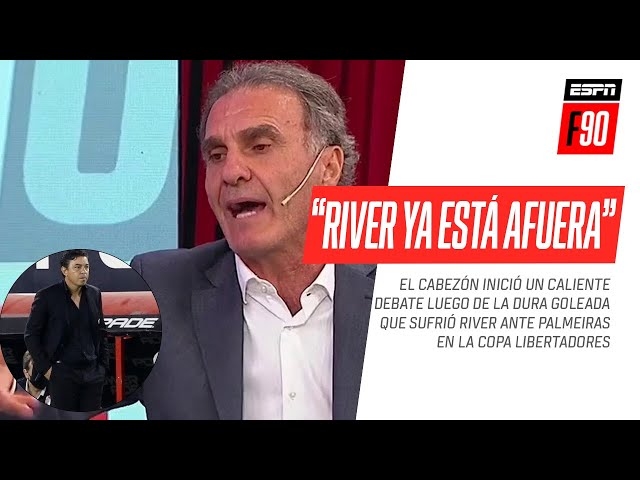 "#River está afuera de la Copa": #Ruggeri SE CALENTÓ tras la goleada de #Palmeiras