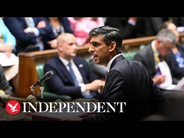 Watch again: Rishi Sunak faces Keir Starmer over Partygate and inflation at PMQs