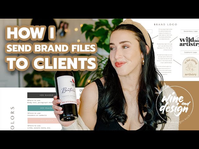 HOW I SEND LOGO FILES TO CLIENTS | Brand Guideline Design | Wine and Design Ep 46