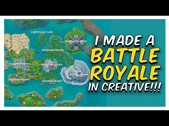 I made a Battle Royale Map in Fortnite Creative!!!