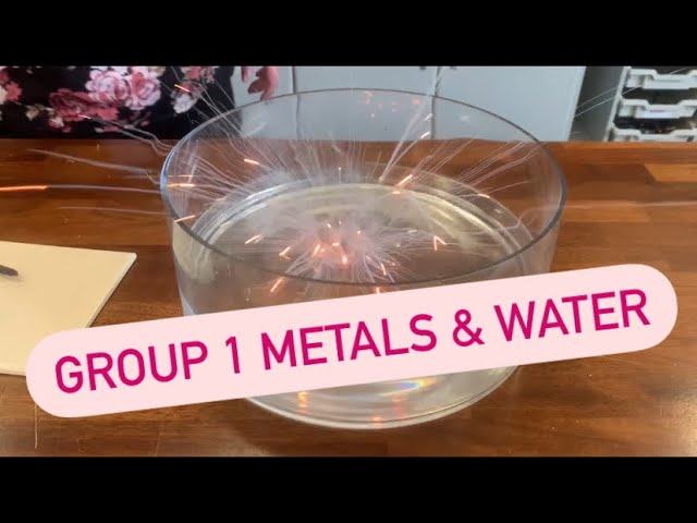 Group 1 metals with water