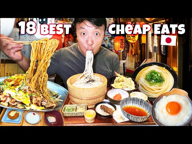 18 BEST Local Japanese CHEAP EATS in Tokyo Japan