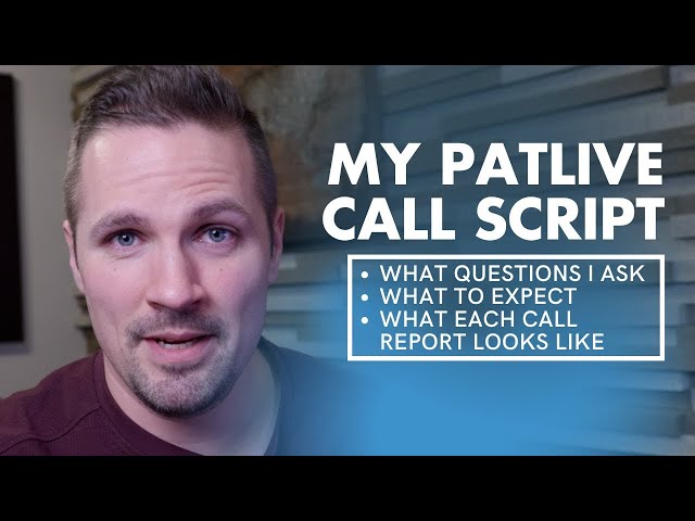 My PATLive Script (and Test Call) 📞