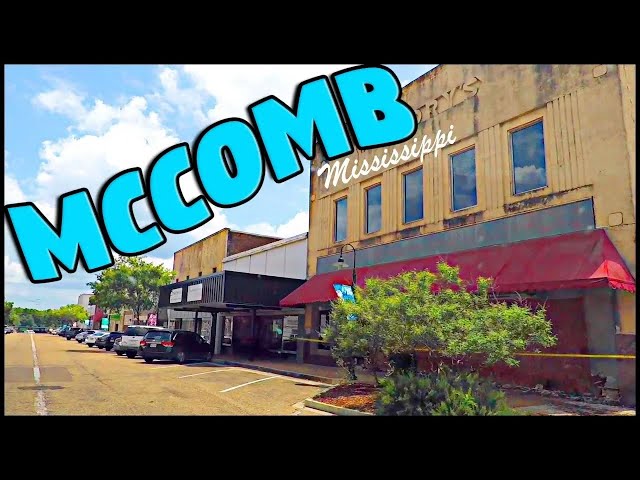MCCOMB MISSISSIPPI DOWNTOWN AND HOOD GHETTO DRIVING TOUR - 4K