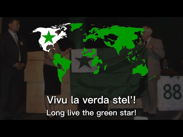 "Vivu la verda stel'!" - Esperanto Internationalist Song