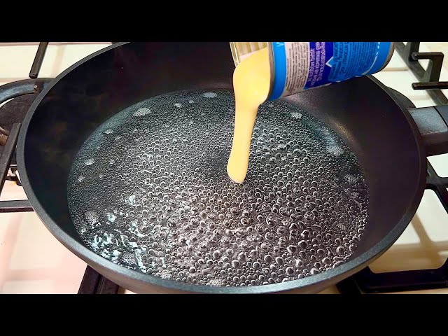 Pour condensed milk into boiling water!! The whole world will be chasing this recipe!