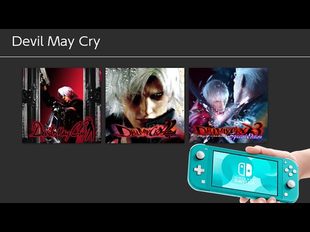 Devil May Cry (DMC), Devil May Cry 2 (DMC 2), Devil May Cry 3: Special Edition (DMC 3)