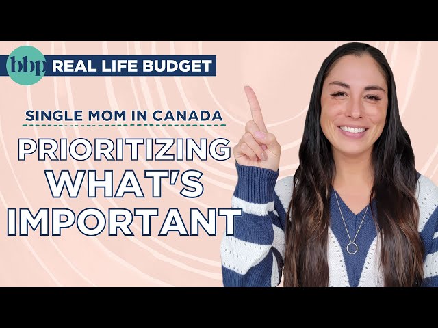 BBP REAL LIFE BUDGET | Canadian Budget + Managing Financial Tradeoffs