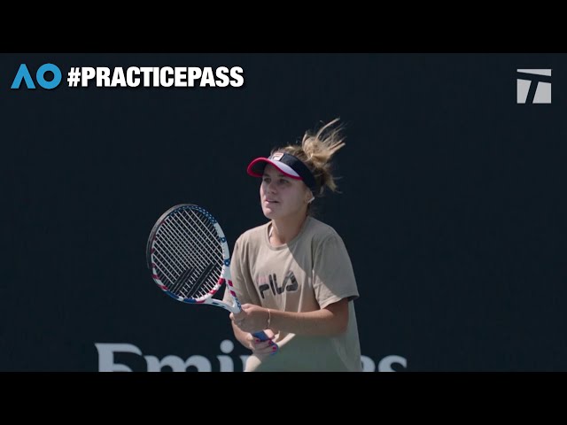 Sofia Kenin at the 2020 Australian Open | Practice Pass