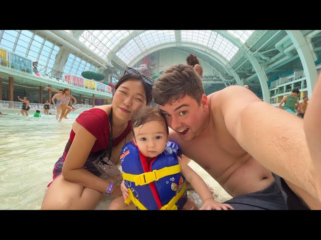 Baby Visits America’s BIGGEST Indoor Water Park