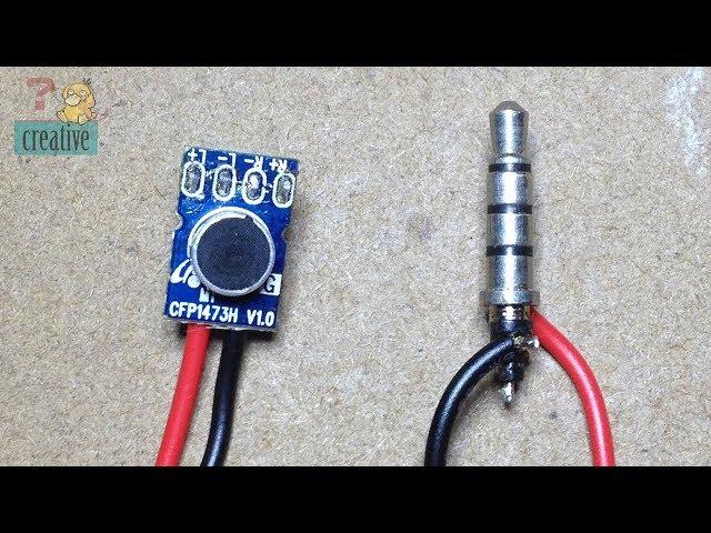Make Microphone from old Headphone