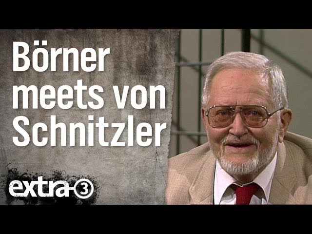 Hans-Jürgen Börner im Gespräch mit Karl Eduard von Schnitzler (1997) | extra 3 | NDR