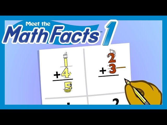 Meet the Math Facts Addition & Subtraction Level 1 - Worksheet 2 | Preschool Prep Company