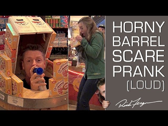 Horny Barrel Prank! Candy Scare Trick!