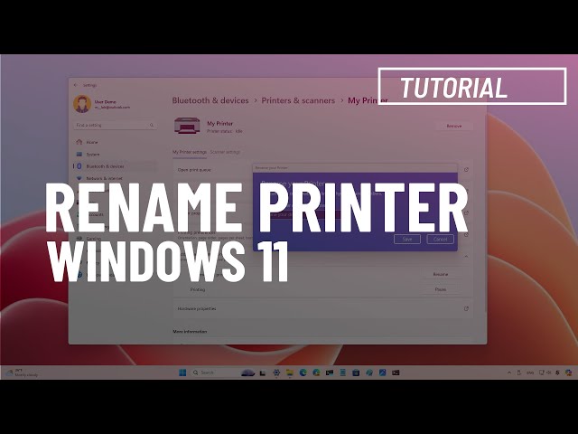 5 EASY Ways to Rename Your Printer on Windows 11