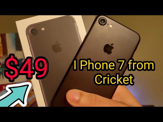 Iphone 7 from Cricket Wireless Unboxing | Port over $49 phone!