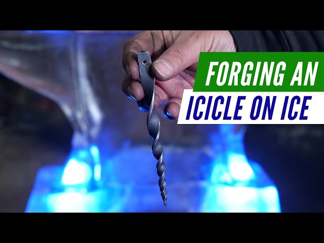 Forging a Icicle on An Ice Anvil