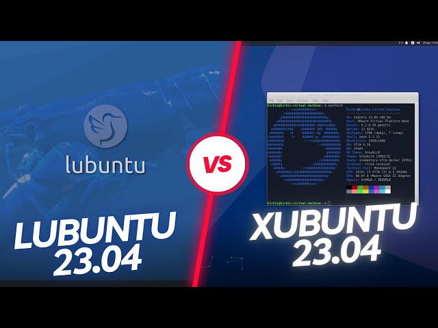 Xubuntu 23.04 VS Lubuntu 23.04 (RAM Consumption)