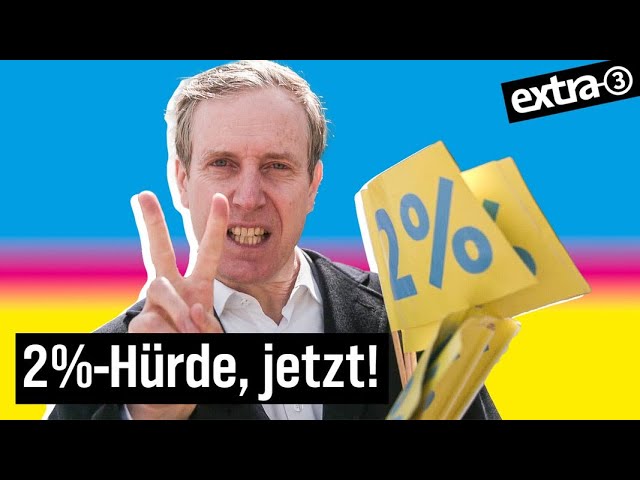 Wählt die FDP! Bitte! | extra 3 | NDR