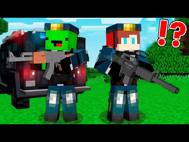 JJ and Mikey Became an POLICE OFFICER in Minecraft Challenge Maizen