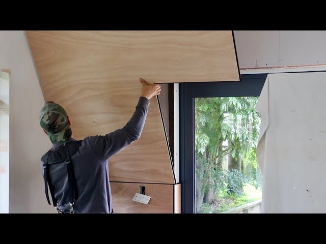 Plywood Wall! - NO Nail Holes!