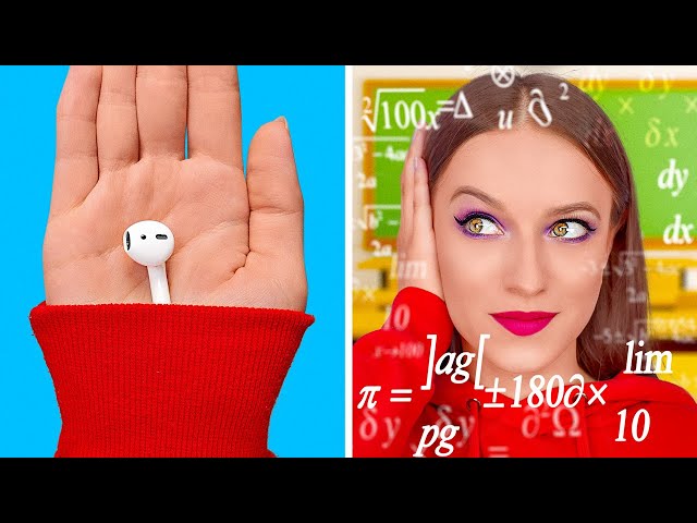 AMAZING COLLEGE HACKS || Funny Hacks Every College And School Girls Must Know by 123 GO!