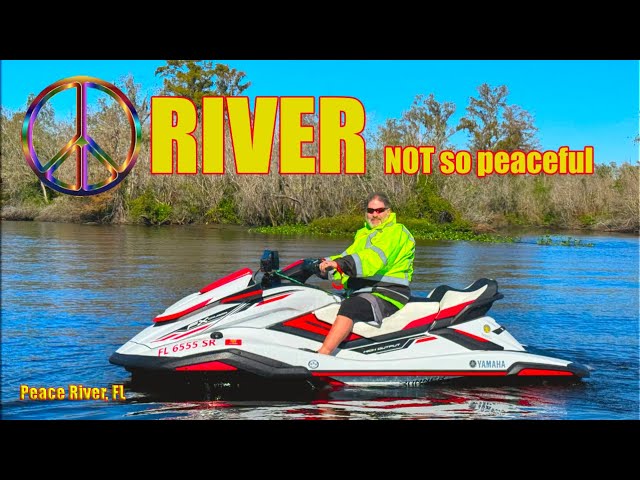 Jet Skiing the Peace River Florida -  Low water levels / tide create mayhem #jetski #gopro