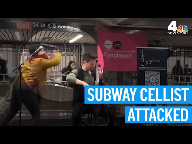 Subway cellist attacked with metal bottle at Herald Square says he's quitting | NBC New York