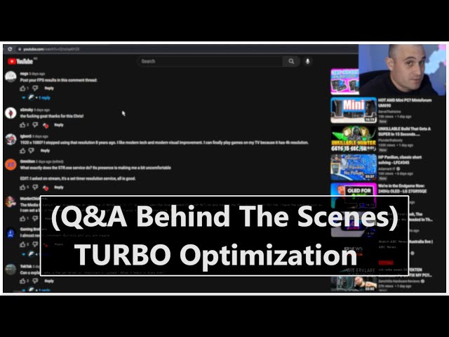 (Q&A Behind The Scenes) TURBO Optimization