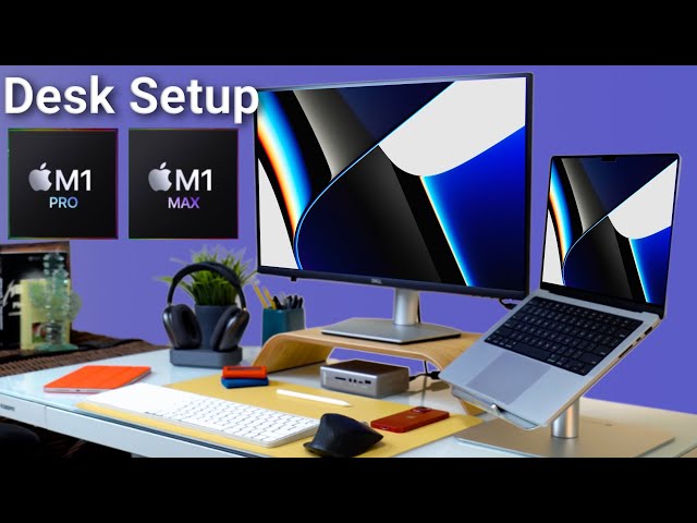 New M1 Max MacBook Pro Desk Setup and Accessories 2022!