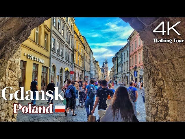 Gdansk, Poland Walking Tour 2023 - 4k UHD