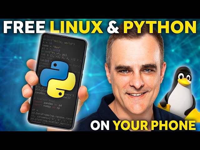 Linux and Python on your phone for free in 2 minutes // iPhone or Android
