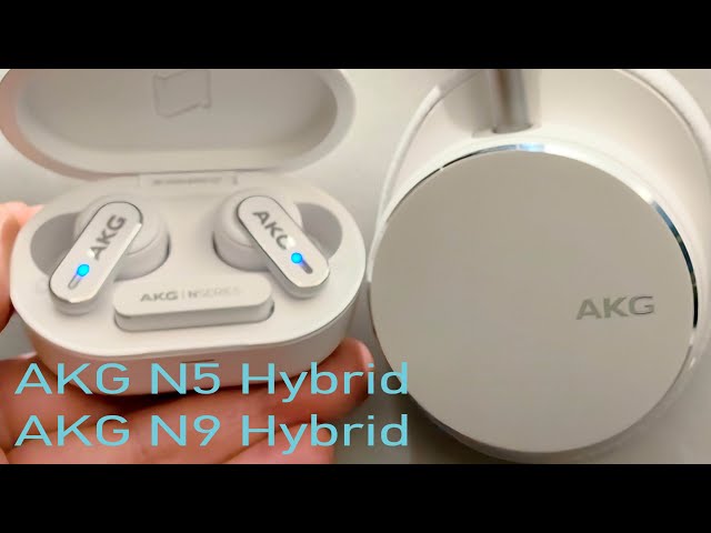 AKG N5 Hybrid and N9 Hybrid NEW headphones with two ways of connection: Bluetooth and 2,4GHz.