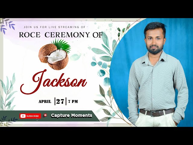 ROCE CEREMONY OF JACKSON || Live Streaming || 27 APRIL 2024