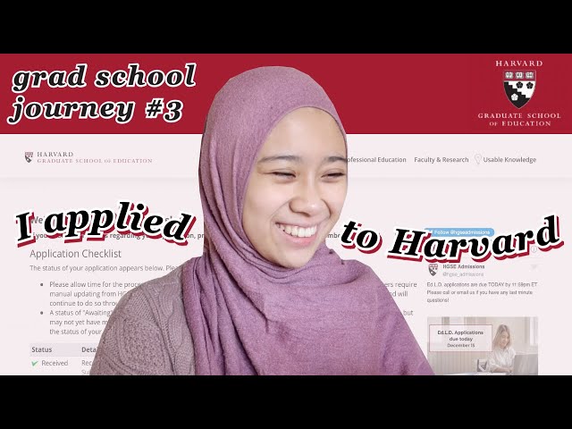 Applied to Harvard | Grad School Journey #3