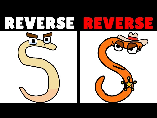 Reverse Hktito Spanish VS Reverse Adrian Spanish Alphabet Lore | Part 4 (Z-A...)