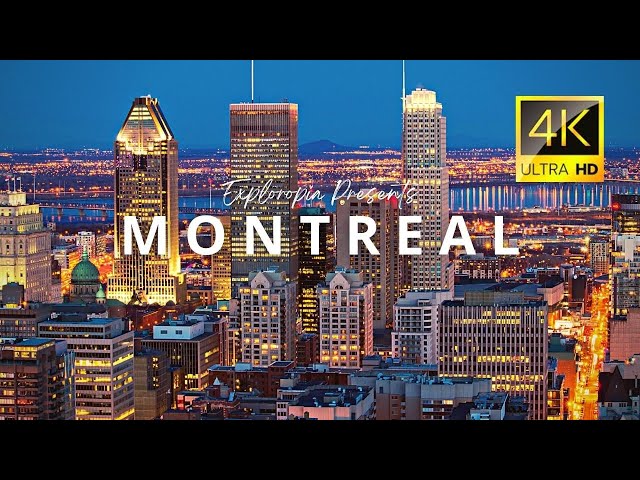 Montreal, Québec, Canada 🇨🇦 in 4K ULTRA HD 60FPS Video by Drone
