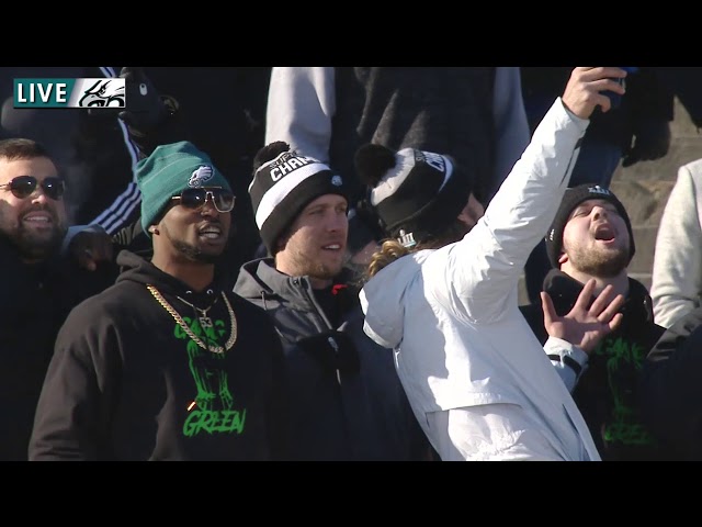 VIDEO: Finale of Eagles parade and celebration