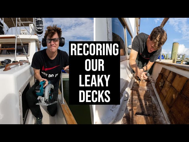 Replacing our Trawler’s LEAKY DECKS | Our BIGGEST BOAT PROJECT Yet!