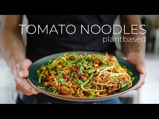 This Tomato Ramen Noodles Stir Fry Recipe will CHANGE YOUR LIFE!