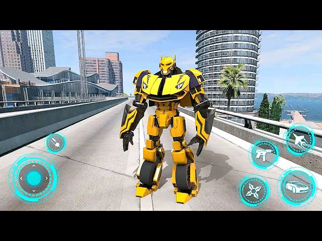 Robot Justice War: Car Jet Transform Game 2023 - Android Gameplay