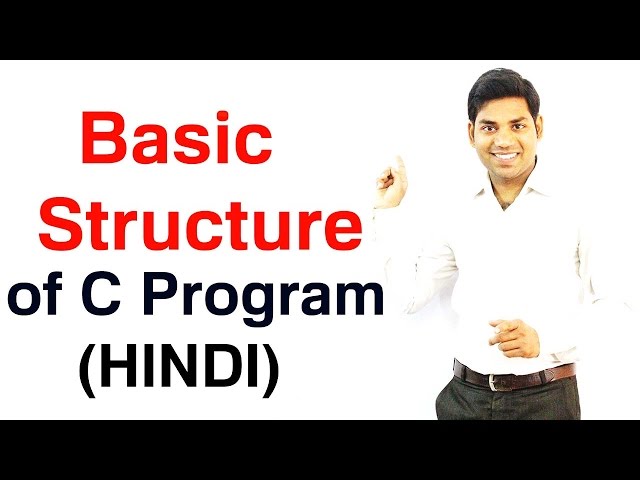 Basic Structure of C Program (HINDI)