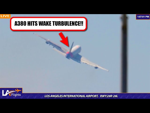 CAUTION WAKE TURBULENCE!! A380s Battle Each Other